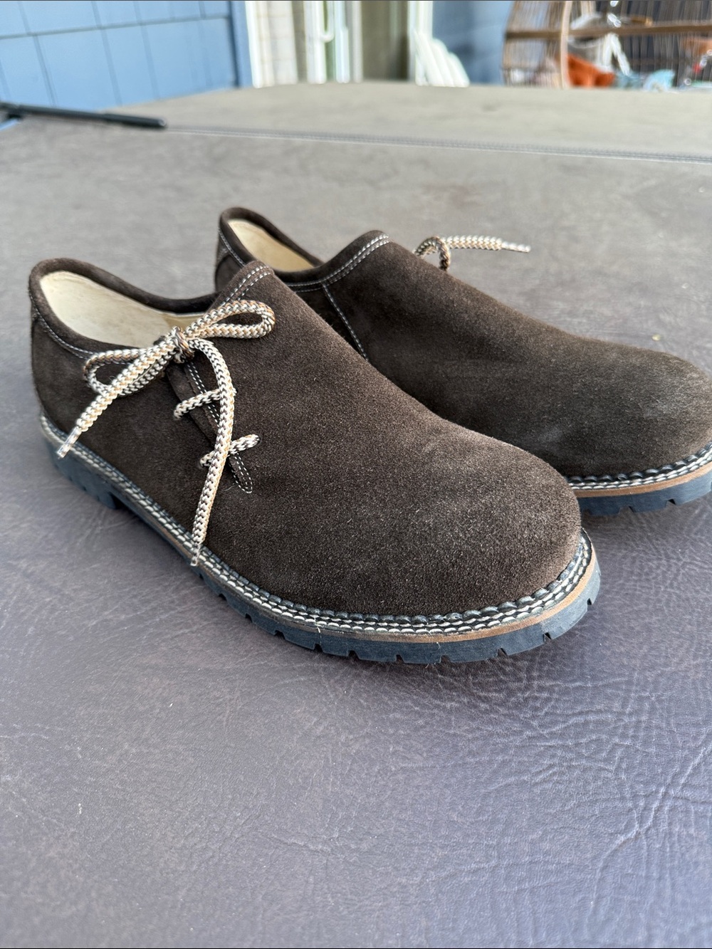 Spieth & Wensky Men's Brown Suede Lace-Up Casual Shoes 11 / 45 NWOB